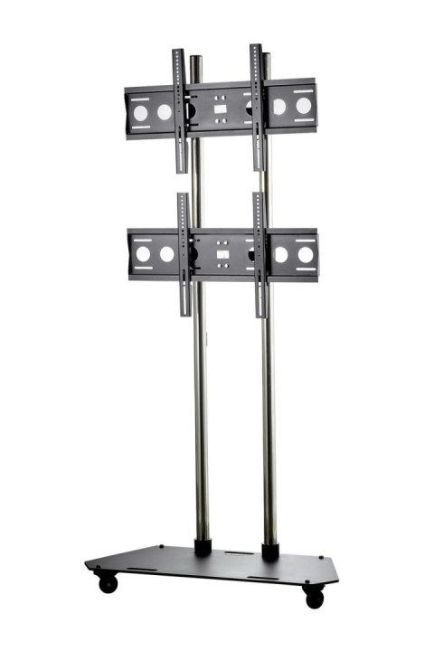 EDBAK Flat Screen Trolley for Two 42-65" Screen, vertical position, Black EDBAK Flat Screen Trolley for Two 42-65" Screen, vertical position, Black