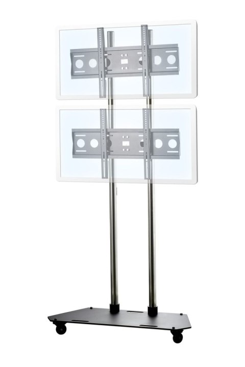 EDBAK Flat Screen Trolley for Two 42-65" Screen, vertical position, Black EDBAK Flat Screen Trolley for Two 42-65" Screen, vertical position, Black