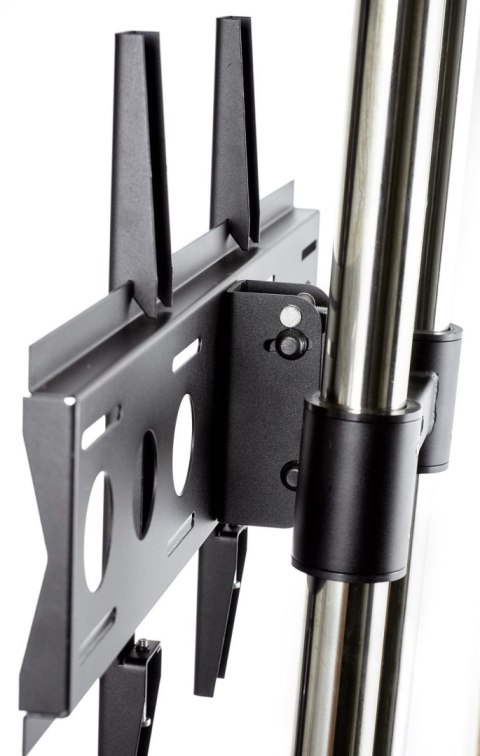 EDBAK Flat Screen Trolley for Two 42-65" Screen, vertical position, Black EDBAK Flat Screen Trolley for Two 42-65" Screen, vertical position, Black
