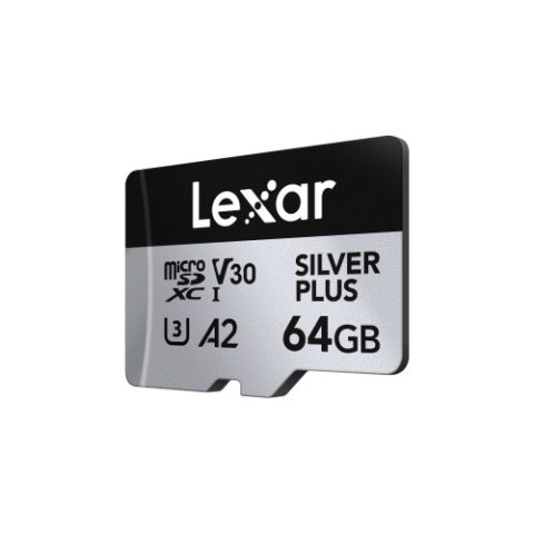 Lexar Professional SILVER PLUS microSDXC UHS-I Card 64 GB Lexar Professional SILVER PLUS microSDXC UHS-I Card 64 GB