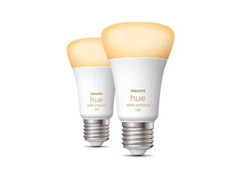 Philips Hue | WA 11W A60 E27 2szt. paczka | E27 | 11 W | Ciepła do chłodna biel 2200K-6500K | Bluetooth i Zigbee Philips Hue | WA 11W A60 E27 2szt. paczka | E27 | 11 W | Ciepła do chłodna biel 2200K-6500K | Bluetooth i Zigbee