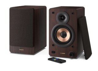 Sharp CP-SS30 Głośniki półkowe, brązowe Sharp | Głośniki | CP-SS30(BR) Półka | 60 W | Bluetooth | Brązowy | Połączenie bezprzewo