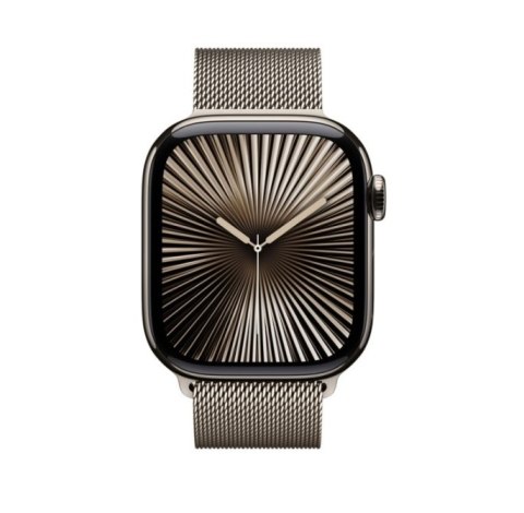 Apple Apple Watch Series 10 GPS + Cellular 42mm Natural Titanium Case with Natural Milanese Loop Apple Apple Watch Series 10 GPS + Cellular 42mm Natural Titanium Case with Natural Milanese Loop