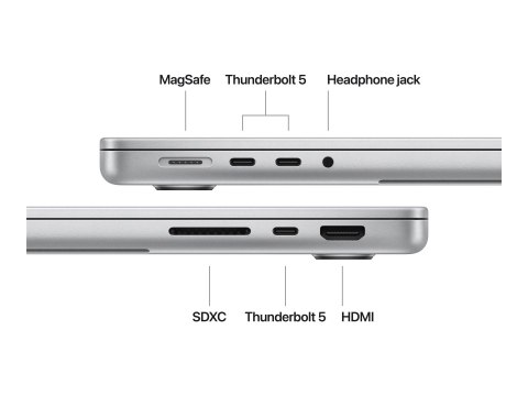 Apple MacBook Pro 14" Apple M4 Pro 12C CPU, 16C GPU/24GB/512GB SSD/Silver/RUS Apple MacBook Pro 14" Apple M4 Pro 12C CPU, 16C GPU/24GB/512GB SSD/Silver/RUS