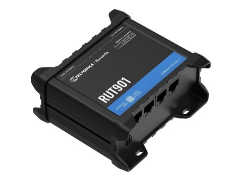 Teltonika RUT901 - router bezprzewodowy - Wi-Fi, LTE - do montażu na szynie DIN, do montażu natynkowego | 3-portowy przełącznik