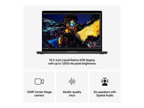 Apple MacBook Pro 16" Apple M4 Max 14C CPU, 32C GPU/36GB/1TB SSD/Space Black/RUS Apple MacBook Pro 16" Apple M4 Max 14C CPU, 32C GPU/36GB/1TB SSD/Space Black/RUS