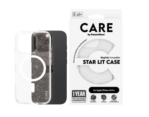 CARE by PanzerGlass Flagship Case Urban Combat Star Lit w. White MagSafe iPhone 16 Pro | CARE CARE by PanzerGlass Flagship Case Urban Combat Star Lit w. White MagSafe iPhone 16 Pro | CARE