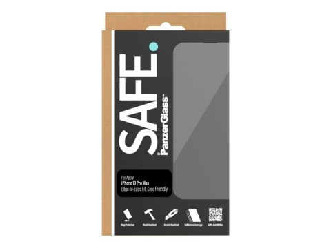 Ochraniacz ekranu SAFE by PanzerGlass Apple iPhone 13 Pro Max | od krawędzi do krawędzi Ochraniacz ekranu SAFE by PanzerGlass Apple iPhone 13 Pro Max | od krawędzi do krawędzi