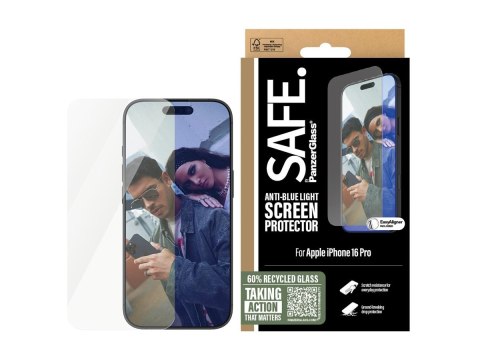 SAFE by PanzerGlass EyeCare Screen Protector iPhone 16 Pro| Ultra-Wide Fit SAFE by PanzerGlass EyeCare Screen Protector iPhone 16 Pro| Ultra-Wide Fit