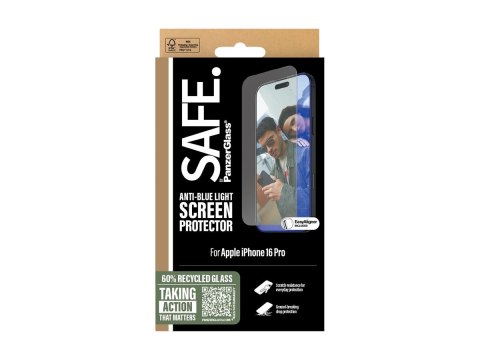 SAFE by PanzerGlass EyeCare Screen Protector iPhone 16 Pro| Ultra-Wide Fit SAFE by PanzerGlass EyeCare Screen Protector iPhone 16 Pro| Ultra-Wide Fit