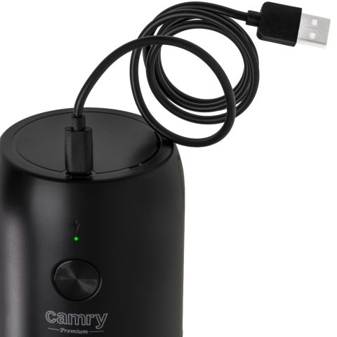 Bezprzewodowy elektryczny młynek do kawy Camry USB | CR 4302 | 25 W | Pojemność ziaren kawy 25-30 g | Czarny Bezprzewodowy elektryczny młynek do kawy Camry USB | CR 4302 | 25 W | Pojemność ziaren kawy 25-30 g | Czarny