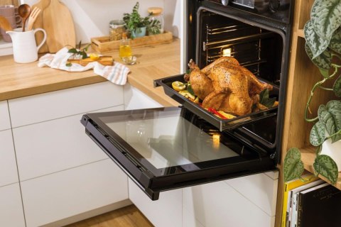 Gorenje Oven | BOS6737E13FBG | 77 L | Electric | AquaClean | Mechanical | Steam function | Height 59.5 cm | Width 59.5 cm | Stai Gorenje Oven | BOS6737E13FBG | 77 L | Electric | AquaClean | Mechanical | Steam function | Height 59.5 cm | Width 59.5 cm | Stai