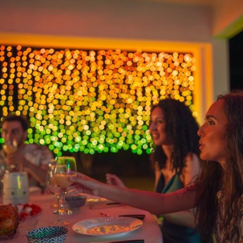 Twinkly Kurtyna Smart LED 400 RGBW 1.5x2.1m Przezroczysty przewód|Twinkly Twinkly Kurtyna Smart LED 400 RGBW 1.5x2.1m Przezroczysty przewód|Twinkly