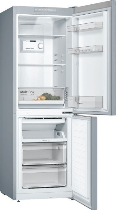 Bosch | Chłodziarka Serie 2 | KGN33NLEB | Klasa efektywności energetycznej E | Wolnostojąca | Kombi | Wysokość 176 cm | System N
