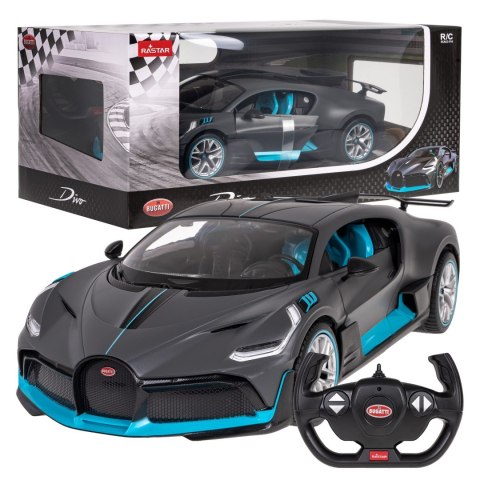 Bugatti Divo srebrny RASTAR model 1:14 Zdalnie sterowane auto + Pilot Bugatti Divo srebrny RASTAR model 1:14 Zdalnie sterowane auto + Pilot