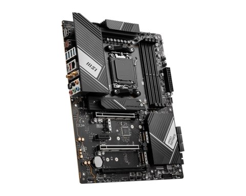 MSI | PRO X670-P WIFI | Rodzina procesorów AMD | Gniazdo procesora AM5 | DDR5 DIMM | Gniazda pamięci 4 | Obsługiwane interfejsy