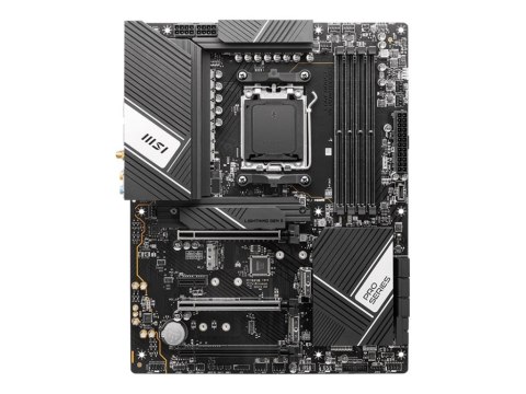 MSI | PRO X670-P WIFI | Rodzina procesorów AMD | Gniazdo procesora AM5 | DDR5 DIMM | Gniazda pamięci 4 | Obsługiwane interfejsy