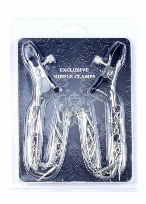 Zaciski na sutki łańcuszek z kolcami bdsm bondage Zaciski na sutki łańcuszek z kolcami bdsm bondage