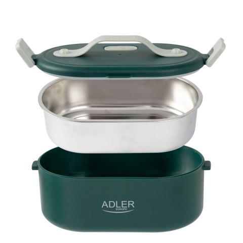 Adler | Elektryczny pojemnik na lunch z torbą termiczną | AD 4522 | 0.8 L | Plastik/stal nierdzewna | Zielony | Pokrywka w zesta Adler | Elektryczny pojemnik na lunch z torbą termiczną | AD 4522 | 0.8 L | Plastik/stal nierdzewna | Zielony | Pokrywka w zesta