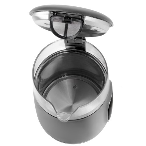 Adler Kettle with LED Display | AD 1305 | Electric | 2200 W | 1.7 L | Plastic | 360° rotational base | Grey Adler Kettle with LED Display | AD 1305 | Electric | 2200 W | 1.7 L | Plastic | 360° rotational base | Grey