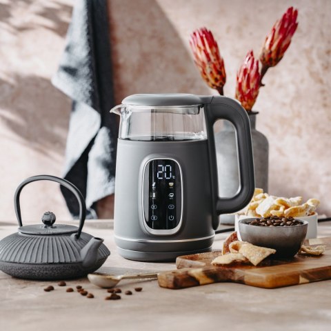 Adler Kettle with LED Display | AD 1305 | Electric | 2200 W | 1.7 L | Plastic | 360° rotational base | Grey Adler Kettle with LED Display | AD 1305 | Electric | 2200 W | 1.7 L | Plastic | 360° rotational base | Grey