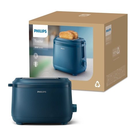 Toster Philips serii 3000 HD2511/70, 8 ustawień, 2-gniazdowy, podgrzewacz do bułek | Philips Toster Philips serii 3000 HD2511/70, 8 ustawień, 2-gniazdowy, podgrzewacz do bułek | Philips