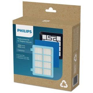 Zestaw wymienny Philips FC8010/02, zestaw wymienny filtra antyalergicznego H13 zgodny z urządzeniami Philips PowerPro Compact, P