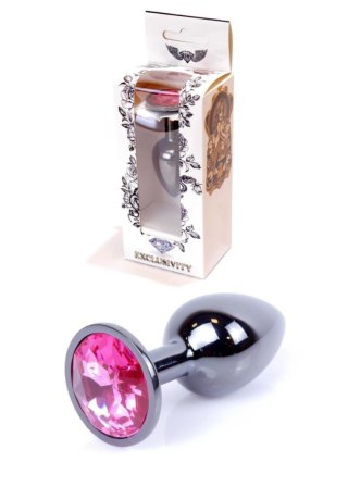 Plug korek analny stalowy z kryształem 2,7cm