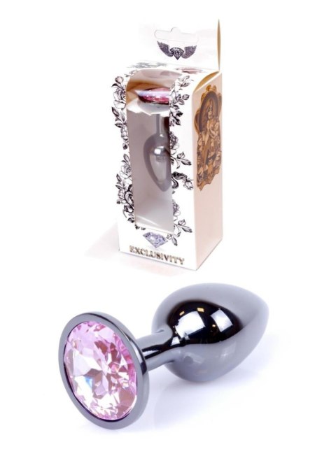 Plug korek analny stalowy z kryształem 2,7cm Plug korek analny stalowy z kryształem 2,7cm
