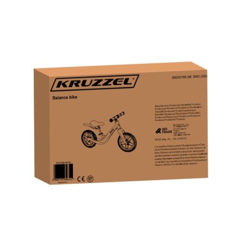 Rowerek biegowy różowy Kruzzel 25768