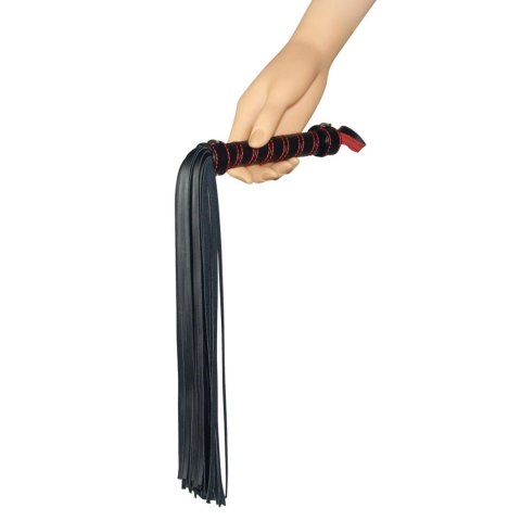 Efektowny skórzany pejcz do BDSM ostrych zabaw Efektowny skórzany pejcz do BDSM ostrych zabaw