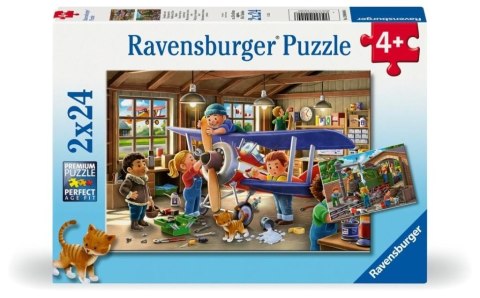 Puzzle dla dzieci 2D: Mechanicy w akcji 2x24el Puzzle dla dzieci 2D: Mechanicy w akcji 2x24el