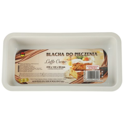 Blacha do pieczenia tortownica forma do chleba ciast wypieków tłoczona 31cm x 14cm brązowa Blacha do pieczenia tortownica forma do chleba ciast wypieków tłoczona 31cm x 14cm brązowa