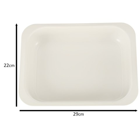 Blacha do pieczenia tortownica forma do ciast wypieków tłoczona 29cm x 22cm x 6cm brązowa Blacha do pieczenia tortownica forma do ciast wypieków tłoczona 29cm x 22cm x 6cm brązowa