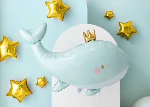 Balon foliowy Wieloryb błękitny 78cm x 50cm Balon foliowy Wieloryb błękitny 78cm x 50cm