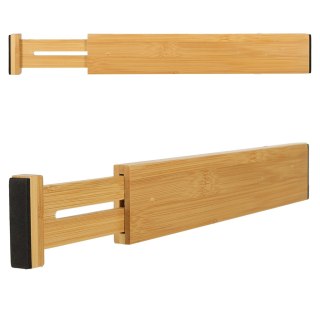 Organizer do szuflady bambusowy separator regulowany na sztućce narzedzia 43cm 1 sztuka
