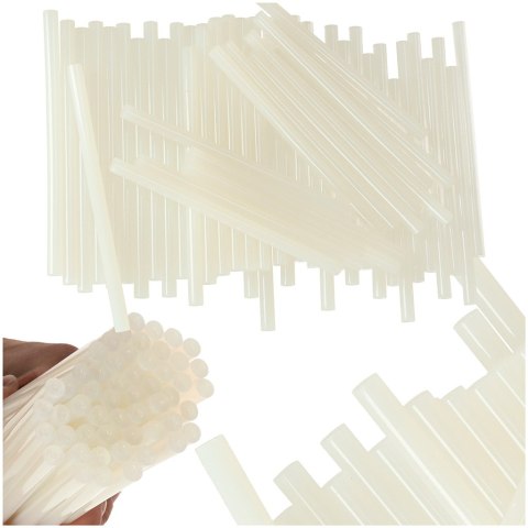 Klej na gorąco wkłady do pistoletu bezbarwny 11mm x 200mm 1kg Klej na gorąco wkłady do pistoletu bezbarwny 11mm x 200mm 1kg