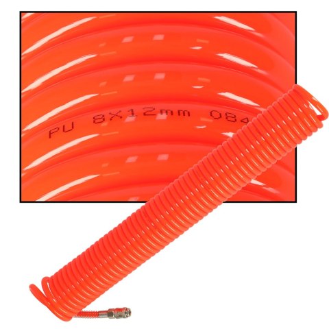 Wąż pneumatyczny spiralny zwijany do kompresora 12mm 15m KAFUWELL Wąż pneumatyczny spiralny zwijany do kompresora 12mm 15m KAFUWELL